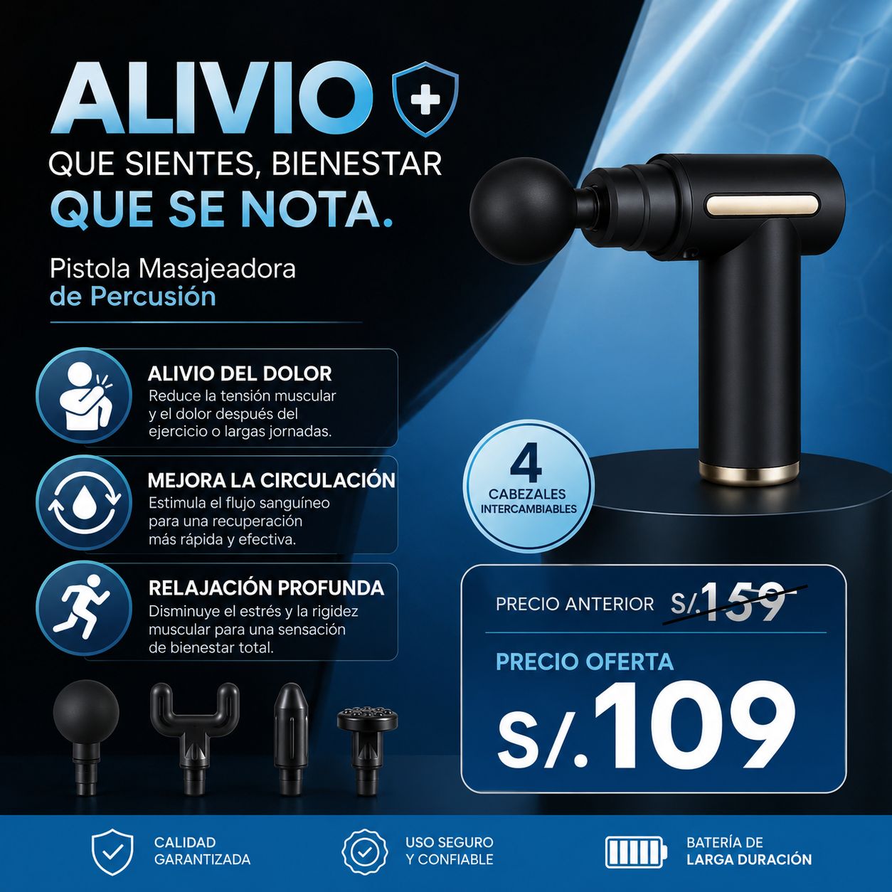 Pistola Masajeadora Premium